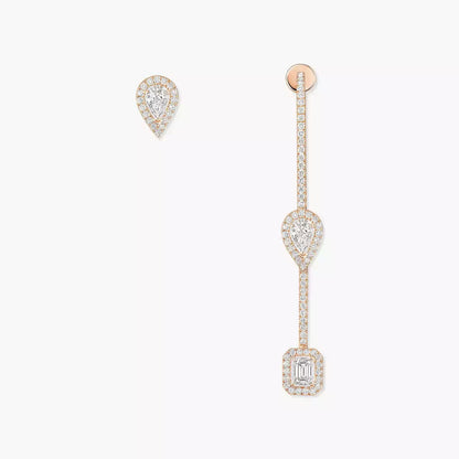 [NOBLE AURA]Diamond Drop Earrings My Twin