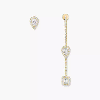 [NOBLE AURA]Diamond Drop Earrings My Twin