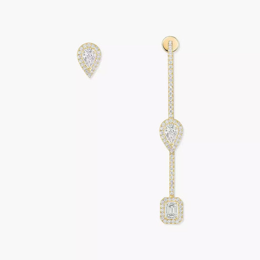 [NOBLE AURA]Diamond Drop Earrings My Twin
