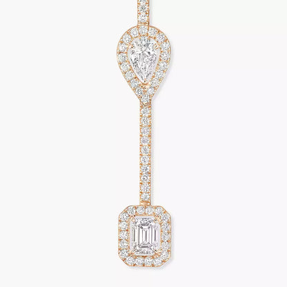 [NOBLE AURA]Diamond Drop Earrings My Twin