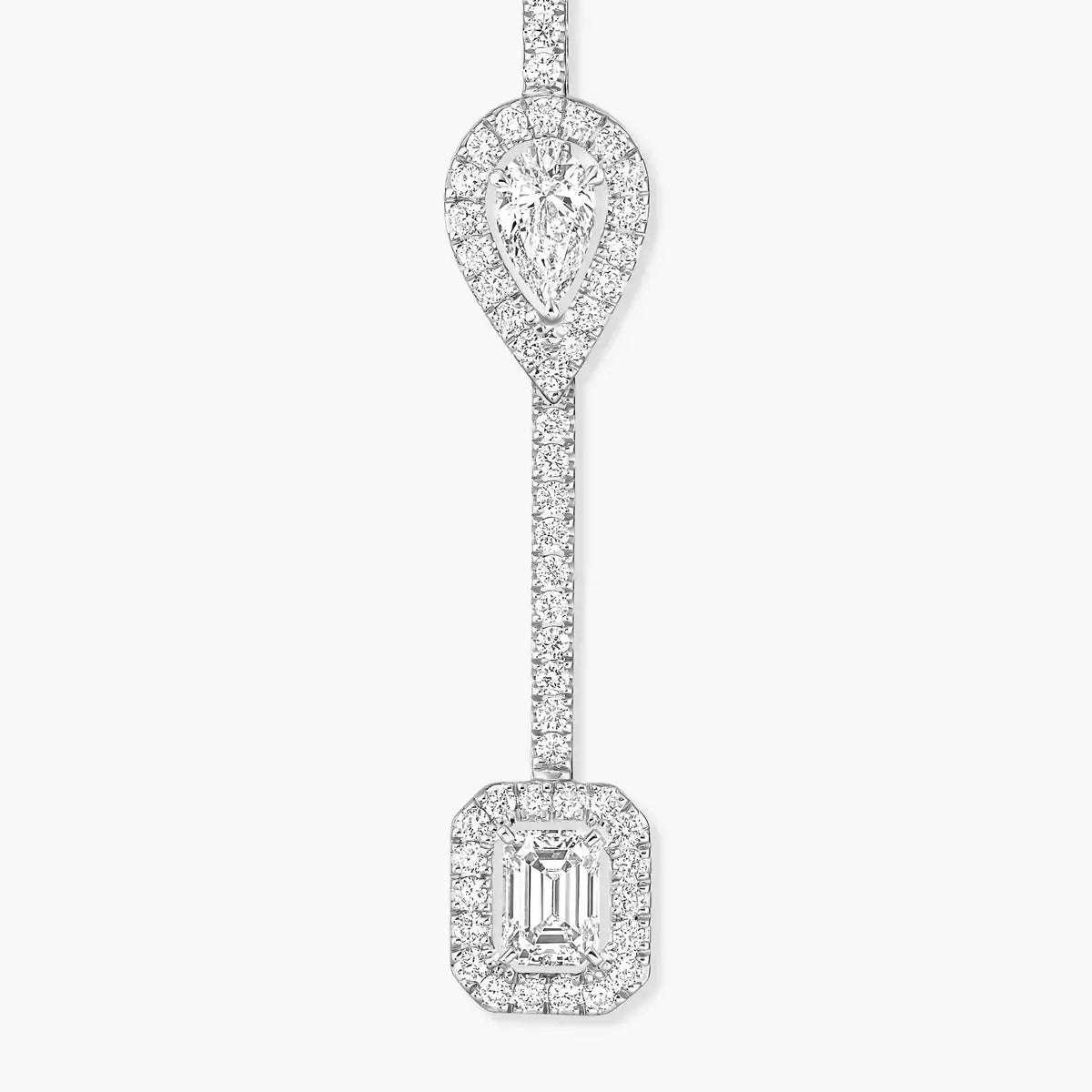 [NOBLE AURA]Diamond Drop Earrings My Twin
