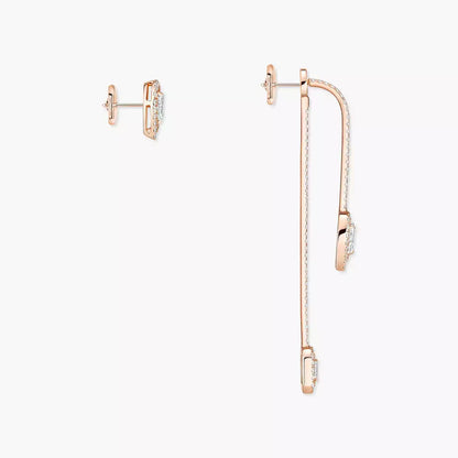 [NOBLE AURA]Diamond Drop Earrings My Twin