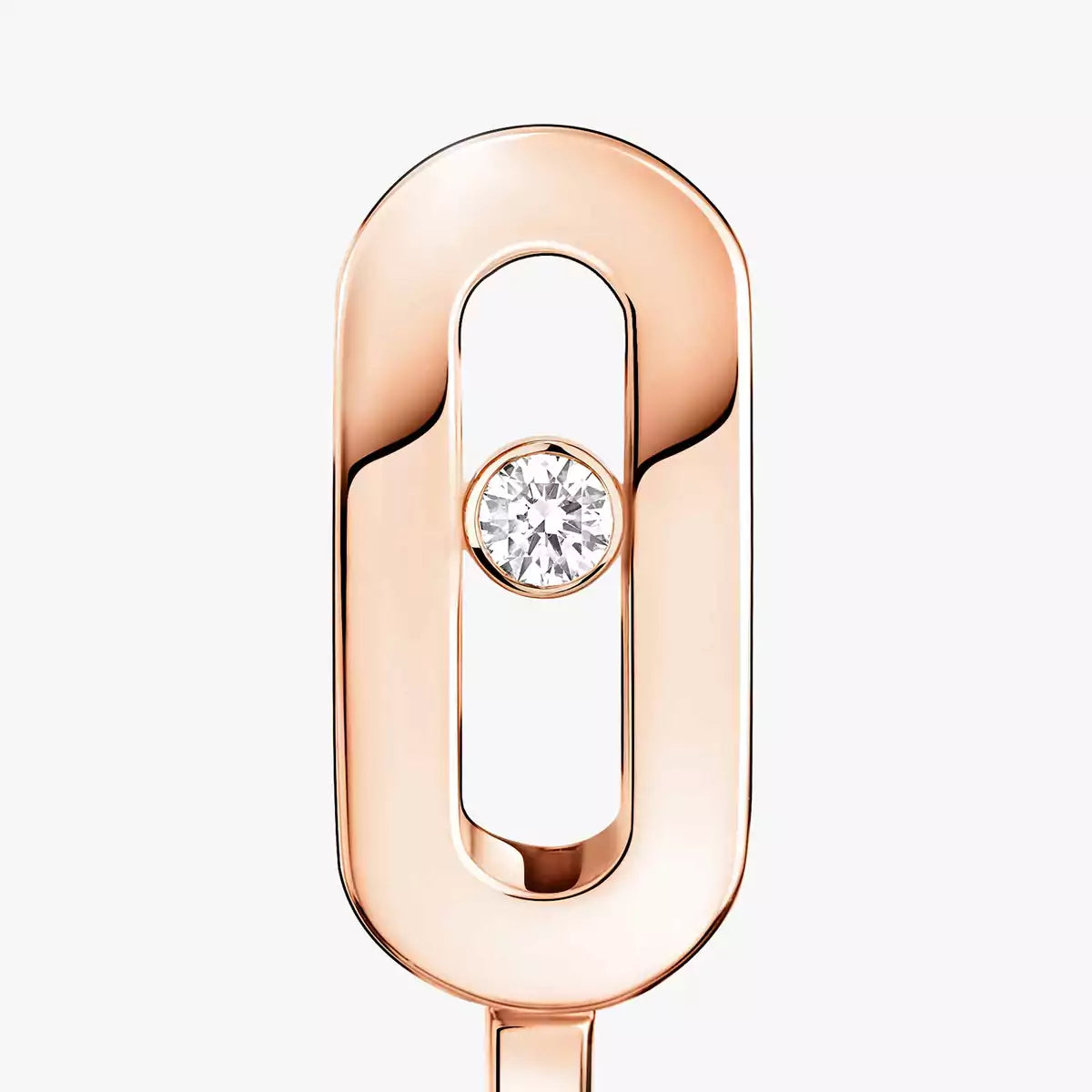 [NOBLE AURA]Diamond Mini Hoop Earrings Move Classique