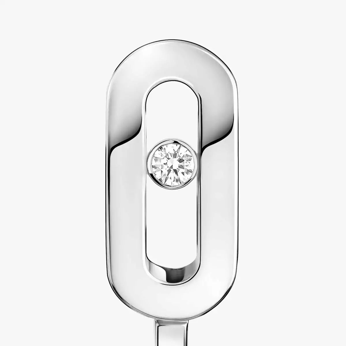 [NOBLE AURA]Diamond Mini Hoop Earrings Move Classique