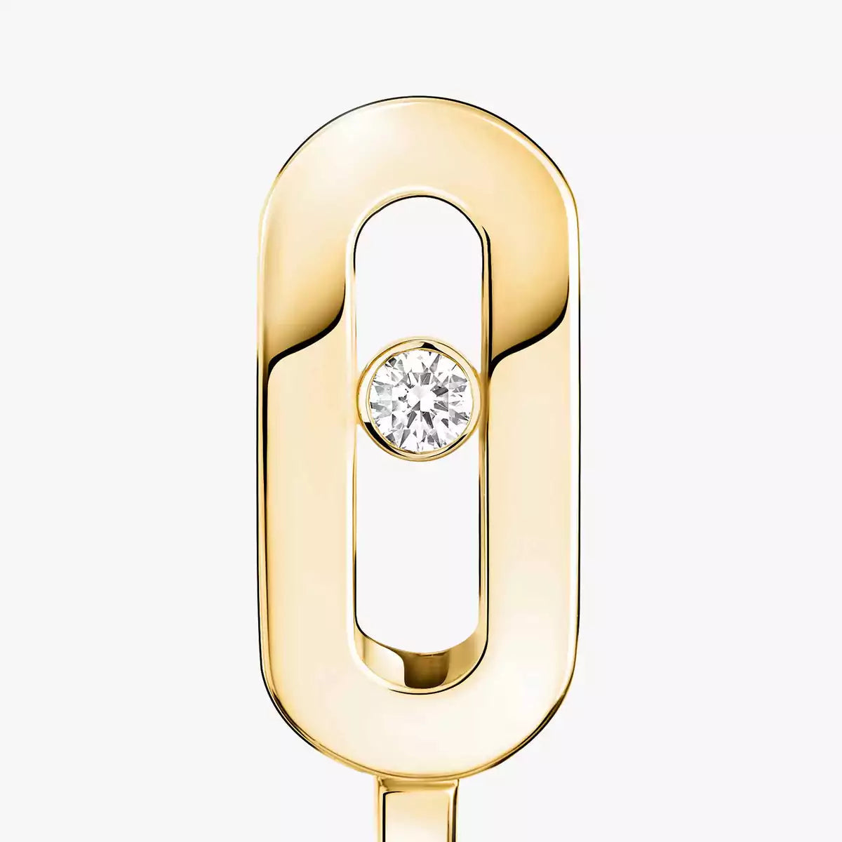 [NOBLE AURA]Diamond Mini Hoop Earrings Move Classique