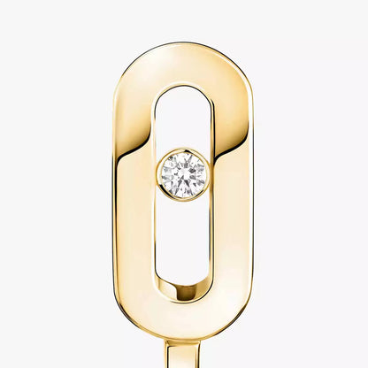 [NOBLE AURA]Diamond Mini Hoop Earrings Move Classique