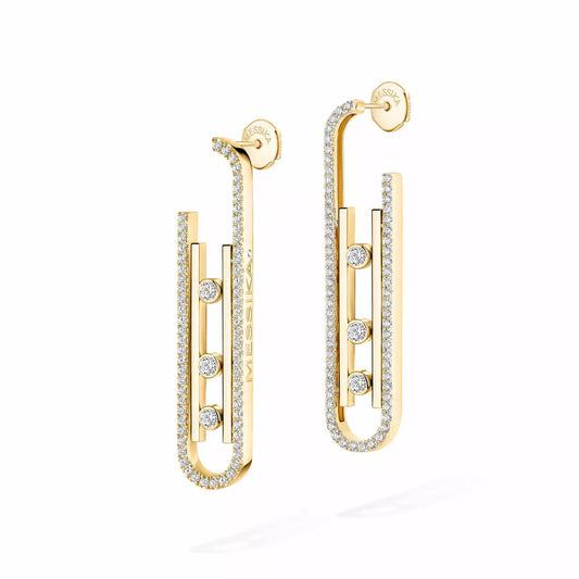 [NOBLE AURA]Diamond Pendant Earrings Move 10Th