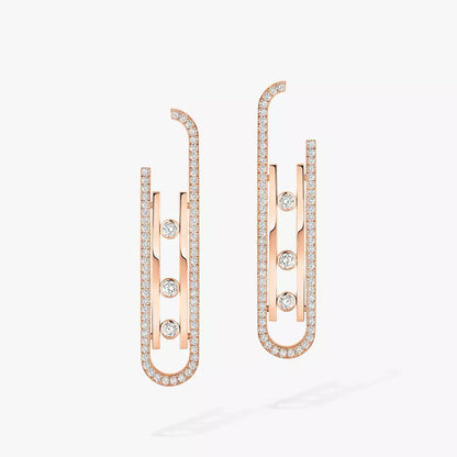 [NOBLE AURA]Diamond Pendant Earrings Move 10Th