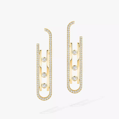 [NOBLE AURA]Diamond Pendant Earrings Move 10Th