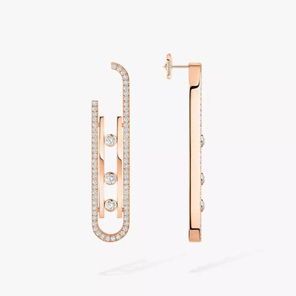 [NOBLE AURA]Diamond Pendant Earrings Move 10Th