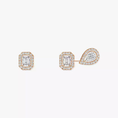 [NOBLE AURA]Diamond Earrings 0,10ct My Twin 1+2