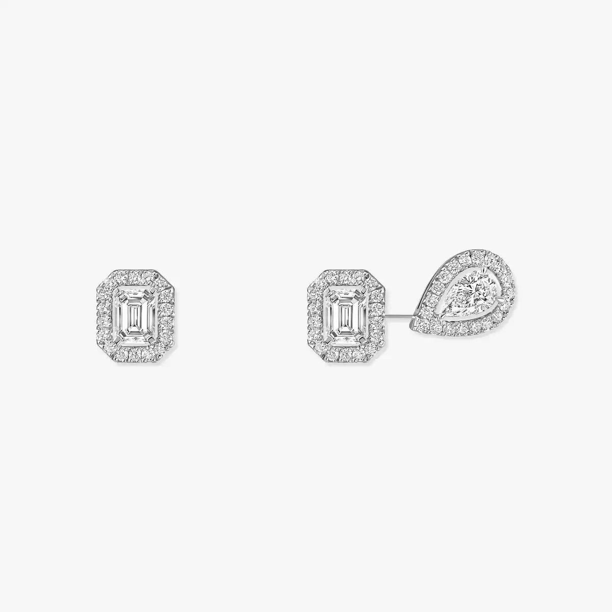 [NOBLE AURA]Diamond Earrings 0,10ct My Twin 1+2