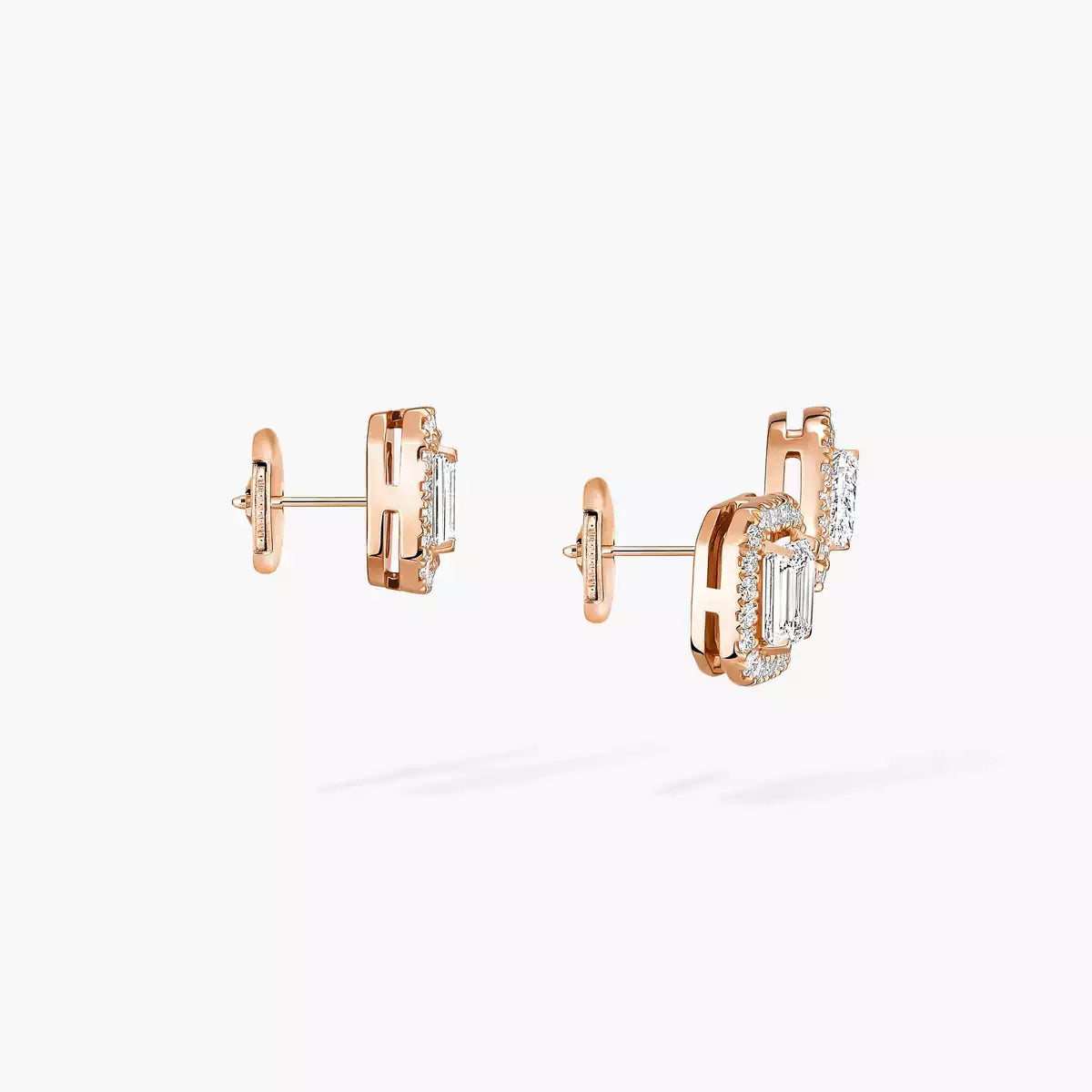 [NOBLE AURA]Diamond Earrings 0,10ct My Twin 1+2