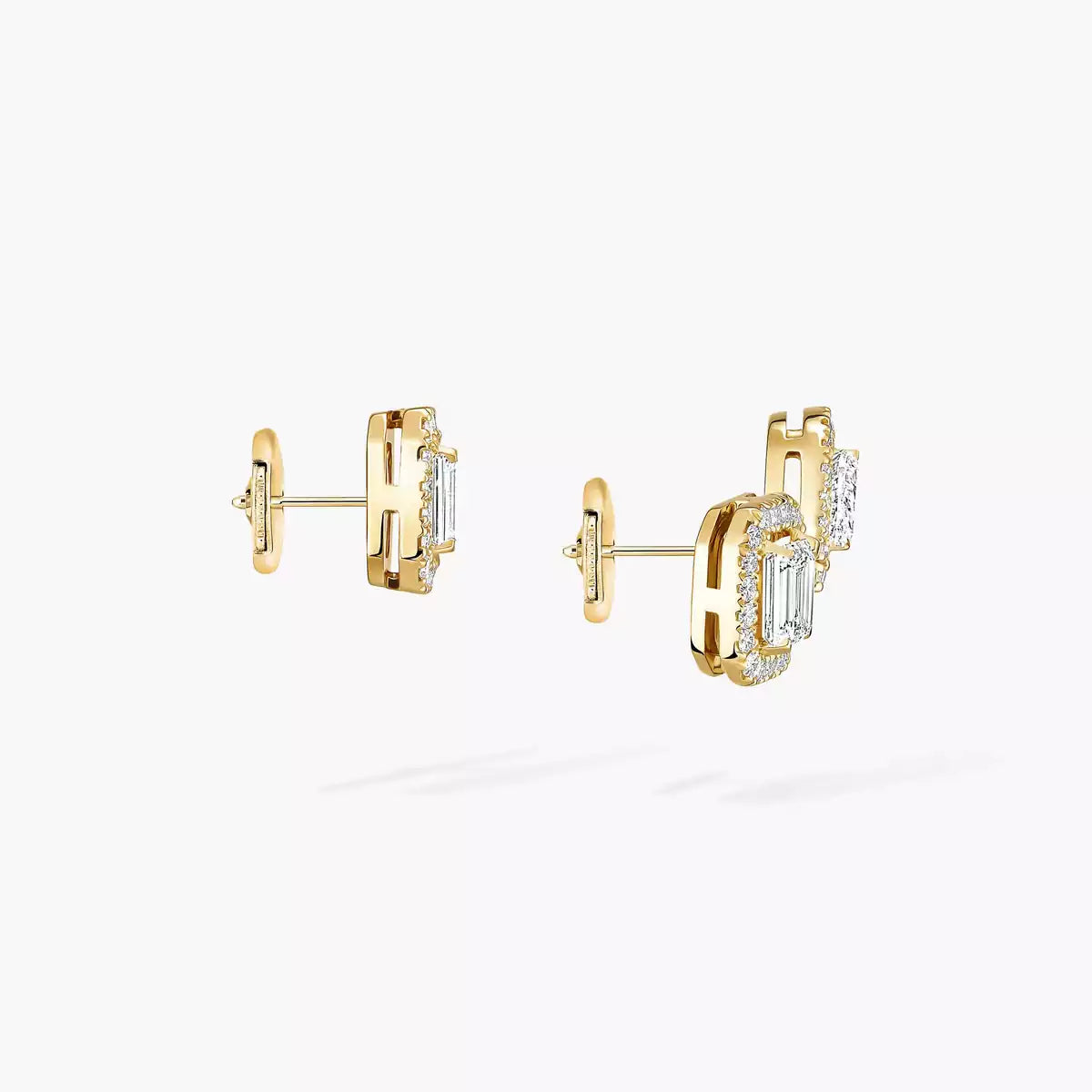 [NOBLE AURA]Diamond Earrings 0,10ct My Twin 1+2