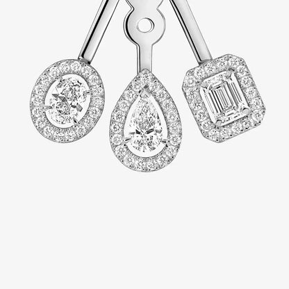[NOBLE AURA] My Twin Trio  Diamond Earrings