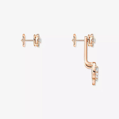 [NOBLE AURA] My Twin Trio  Diamond Earrings