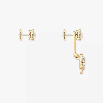 [NOBLE AURA] My Twin Trio  Diamond Earrings