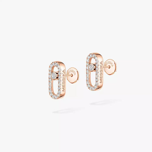 [NOBLE AURA]Move Uno Diamond Earrings