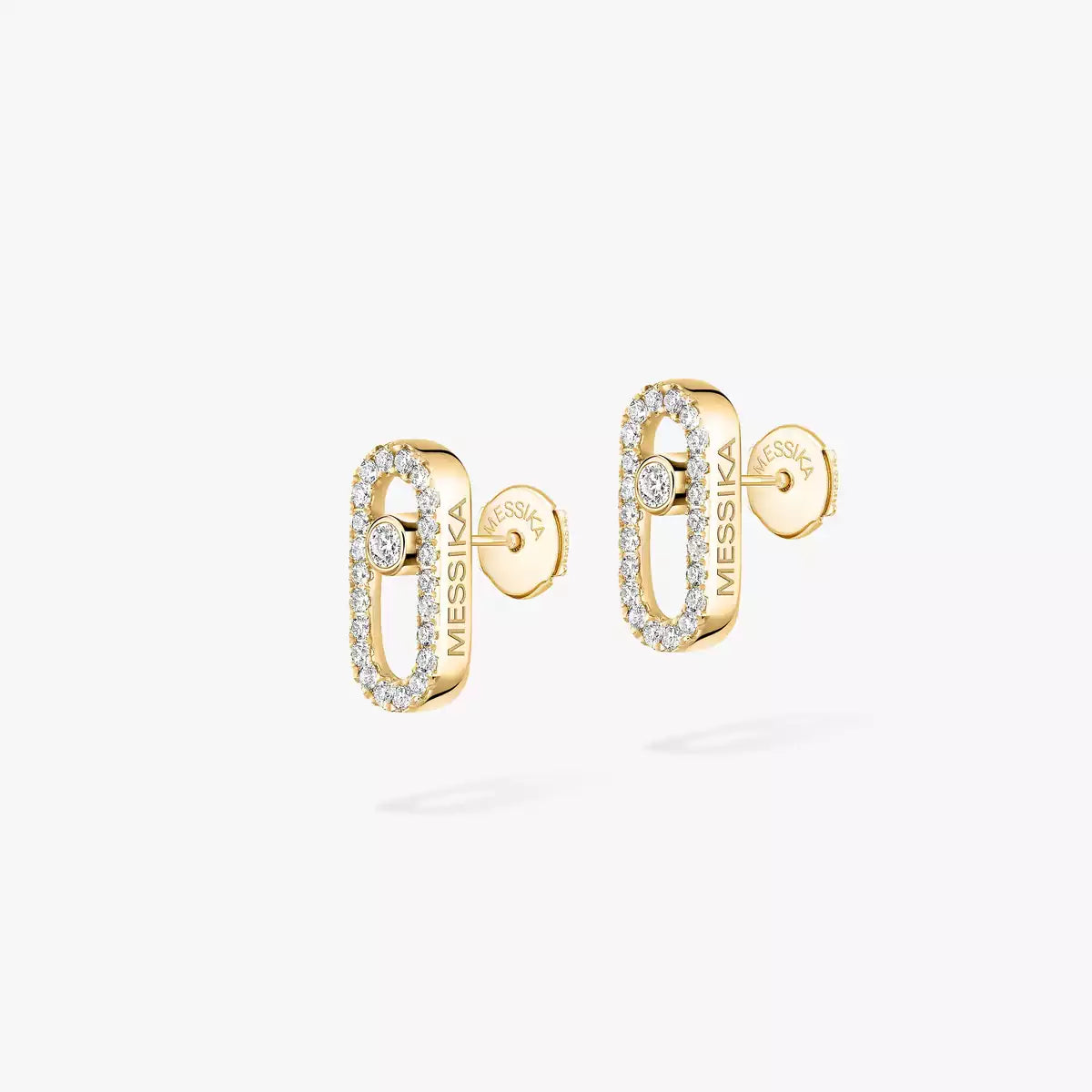 [NOBLE AURA]Move Uno Diamond Earrings