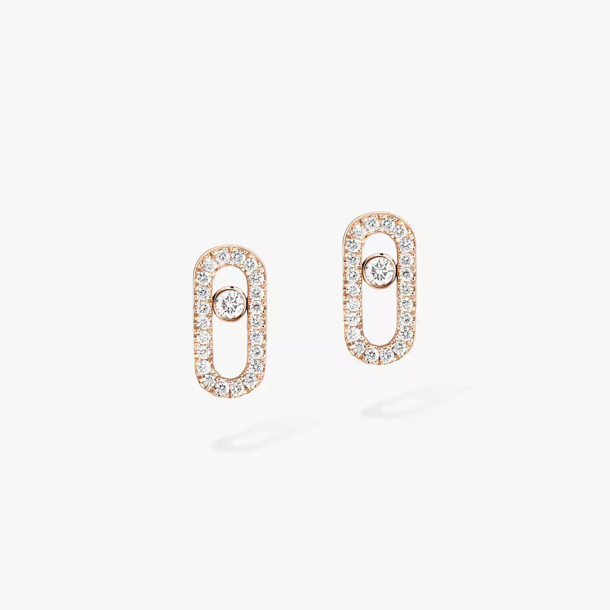 [NOBLE AURA]Move Uno Diamond Earrings