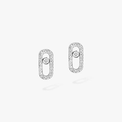 [NOBLE AURA]Move Uno Diamond Earrings