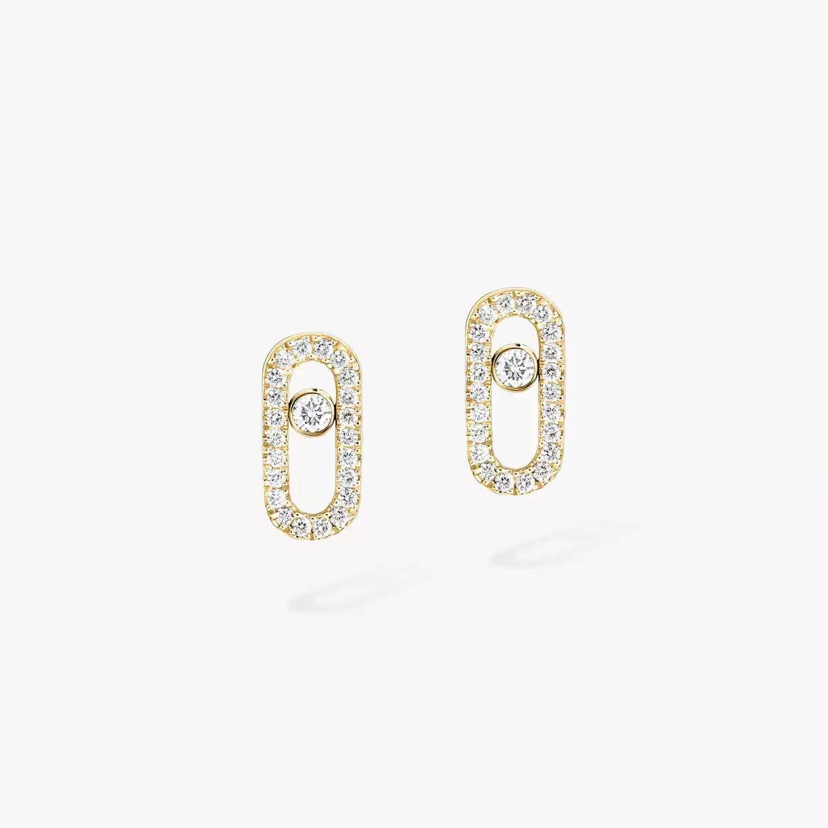 [NOBLE AURA]Move Uno Diamond Earrings