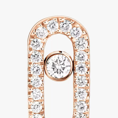 [NOBLE AURA]Move Uno Diamond Earrings