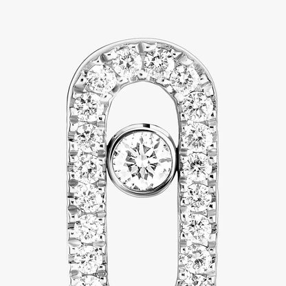 [NOBLE AURA]Move Uno Diamond Earrings