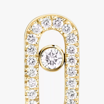 [NOBLE AURA]Move Uno Diamond Earrings
