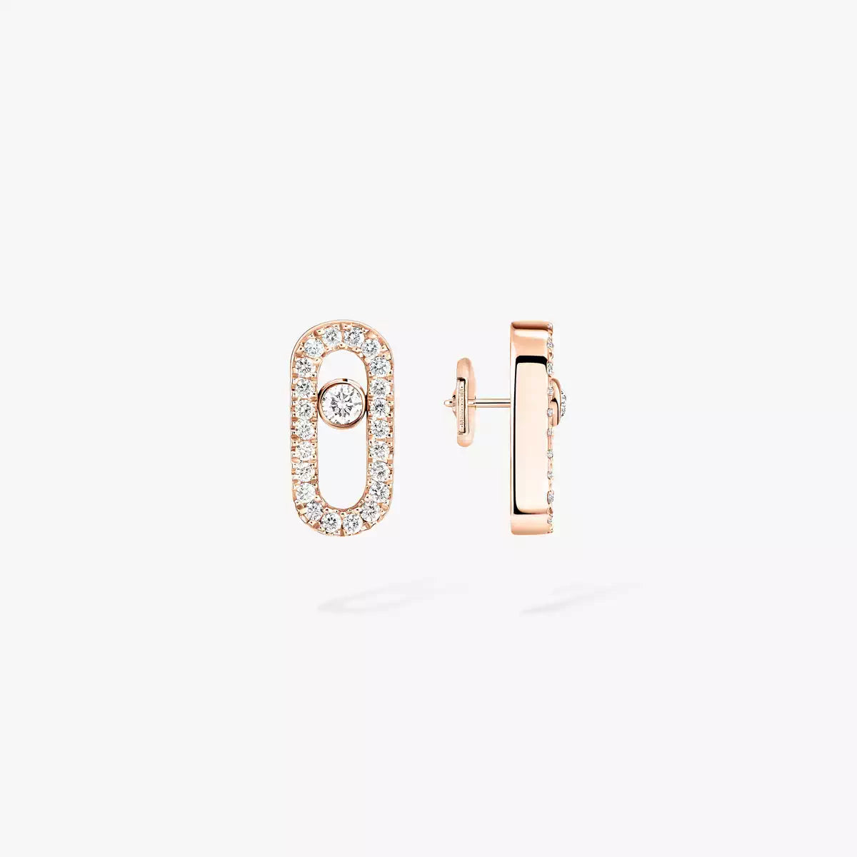 [NOBLE AURA]Move Uno Diamond Earrings