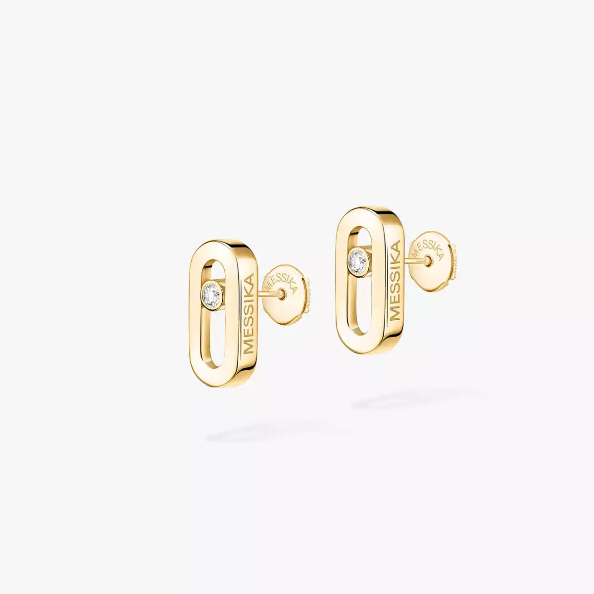 [NOBLE AURA]Move Uno Diamond Stud Earrings