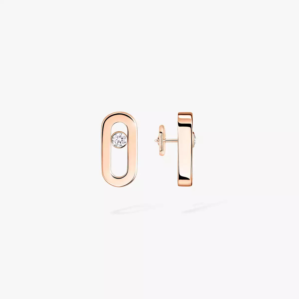 [NOBLE AURA]Move Uno Diamond Stud Earrings