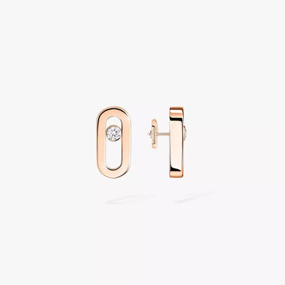 [NOBLE AURA]Move Uno Diamond Stud Earrings