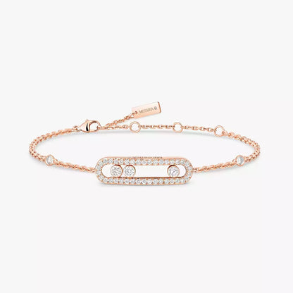 [NOBLE AURA]Pavé Baby Move Diamond Bracelet