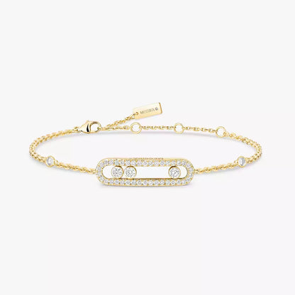 [NOBLE AURA]Pavé Baby Move Diamond Bracelet