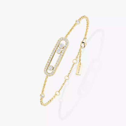 [NOBLE AURA]Pavé Baby Move Diamond Bracelet
