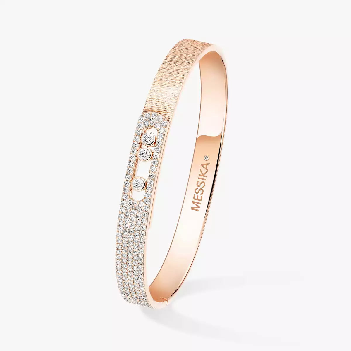 [NOBLE AURA]Move Noa Ciselé half pavé bangle