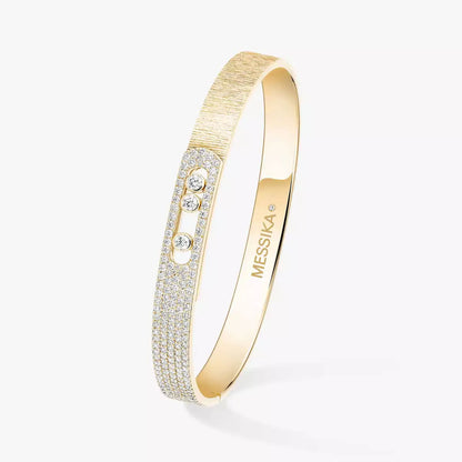 [NOBLE AURA]Move Noa Ciselé half pavé bangle