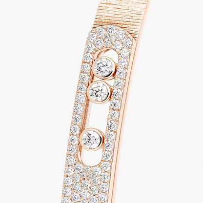 [NOBLE AURA]Move Noa Ciselé half pavé bangle