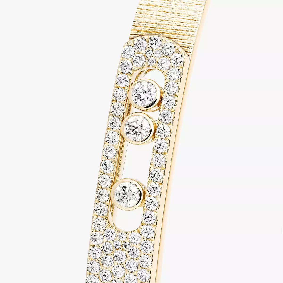 [NOBLE AURA]Move Noa Ciselé half pavé bangle