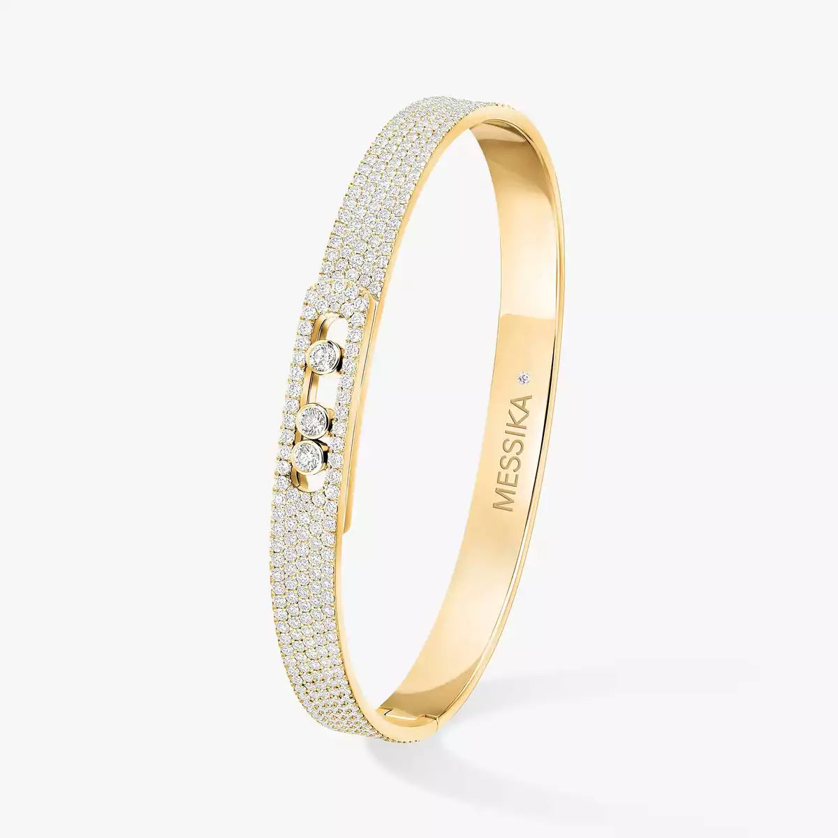 [NOBLE AURA]Move Noa Full Pavé Diamond Bangle Bracelet