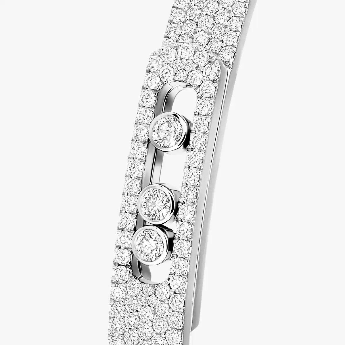 [NOBLE AURA]Move Noa Full Pavé Diamond Bangle Bracelet