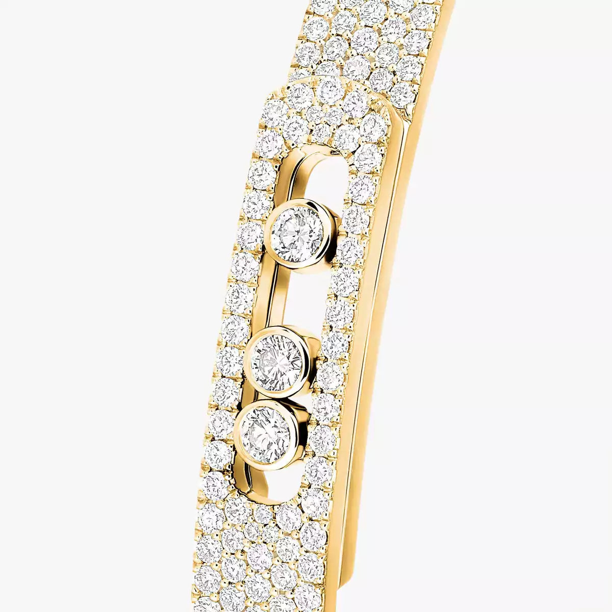 [NOBLE AURA]Move Noa Full Pavé Diamond Bangle Bracelet