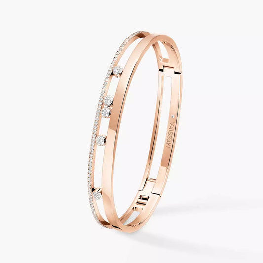 [NOBLE AURA]Move Romane Diamond Bangle Bracelet
