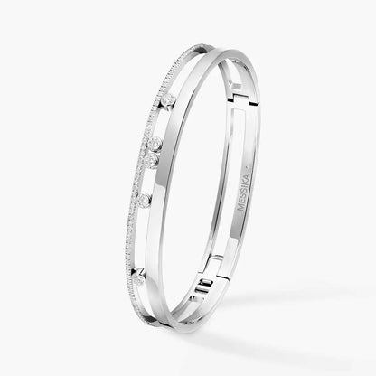 [NOBLE AURA]Move Romane Diamond Bangle Bracelet
