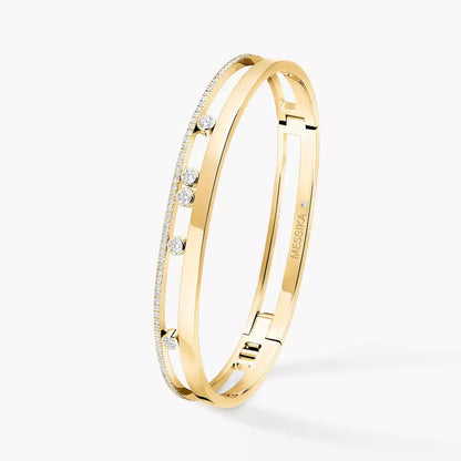 [NOBLE AURA]Move Romane Diamond Bangle Bracelet