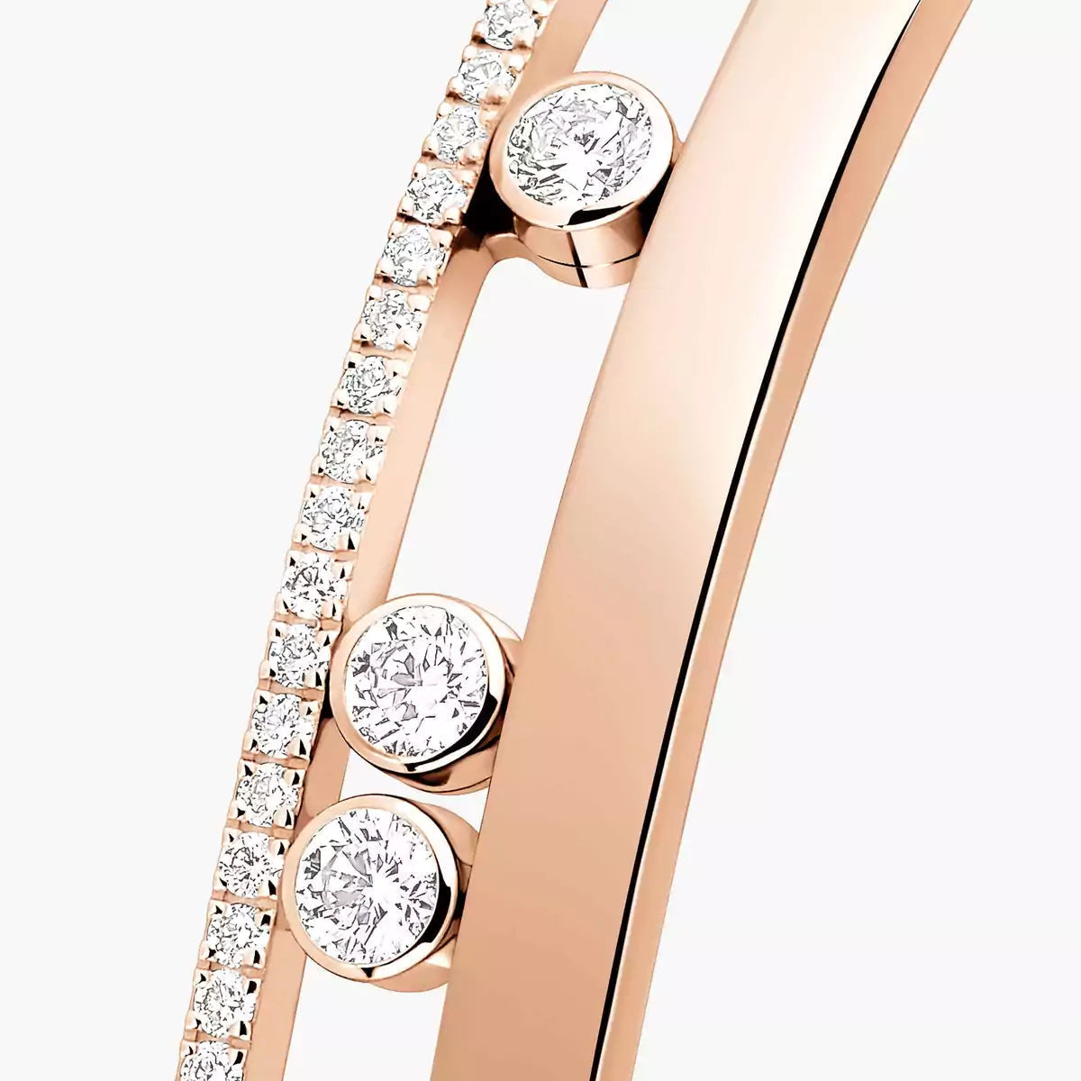 [NOBLE AURA]Move Romane Diamond Bangle Bracelet