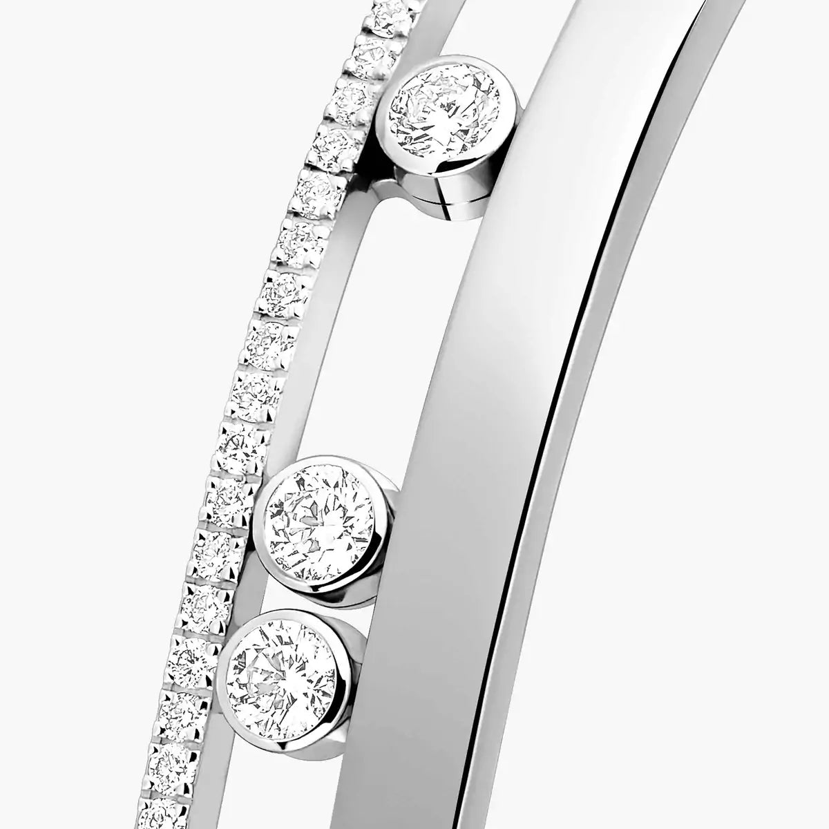 [NOBLE AURA]Move Romane Diamond Bangle Bracelet