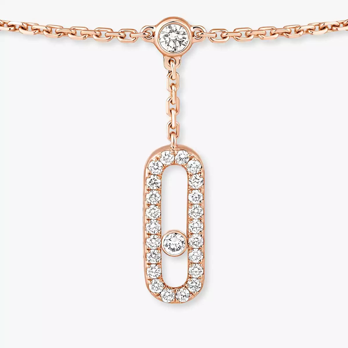 [NOBLE AURA] Move Uno pavé ankle bracelet