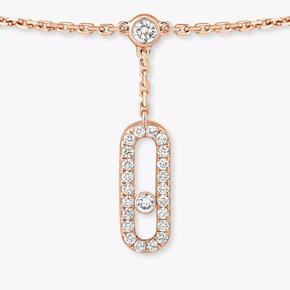 [NOBLE AURA] Move Uno pavé ankle bracelet